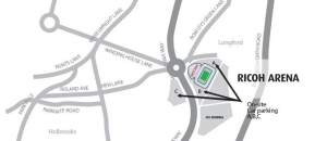 Ricoh Arena Map