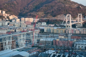 Windy conditions in Genoa